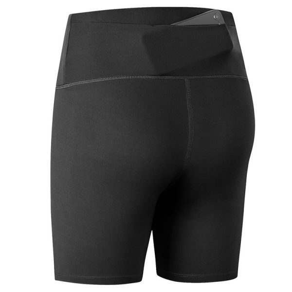 Purple Double-sided Brocade Brushed Tight-fitting High-waist Fitness Shorts - Image 8