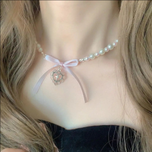 ScreenShot_2025-10-23_150605_190 Romantic Imitation Pearl Sweet Bow Pendant Necklace